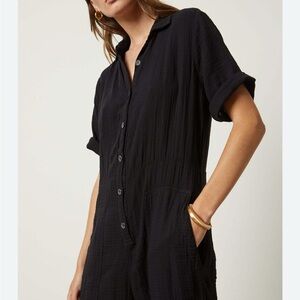 Velvet by Graham & Spencer Black Elia romper